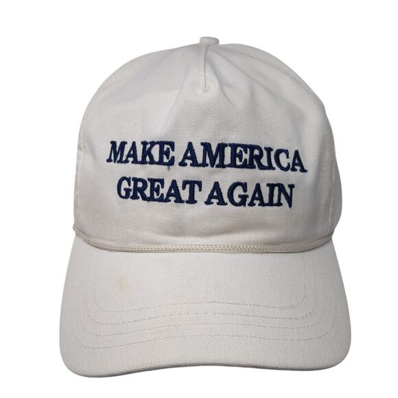 Make America Great Again Snapnback Hat White One Size Adjustable Rope Cali-Fame - Picture 1 of 9